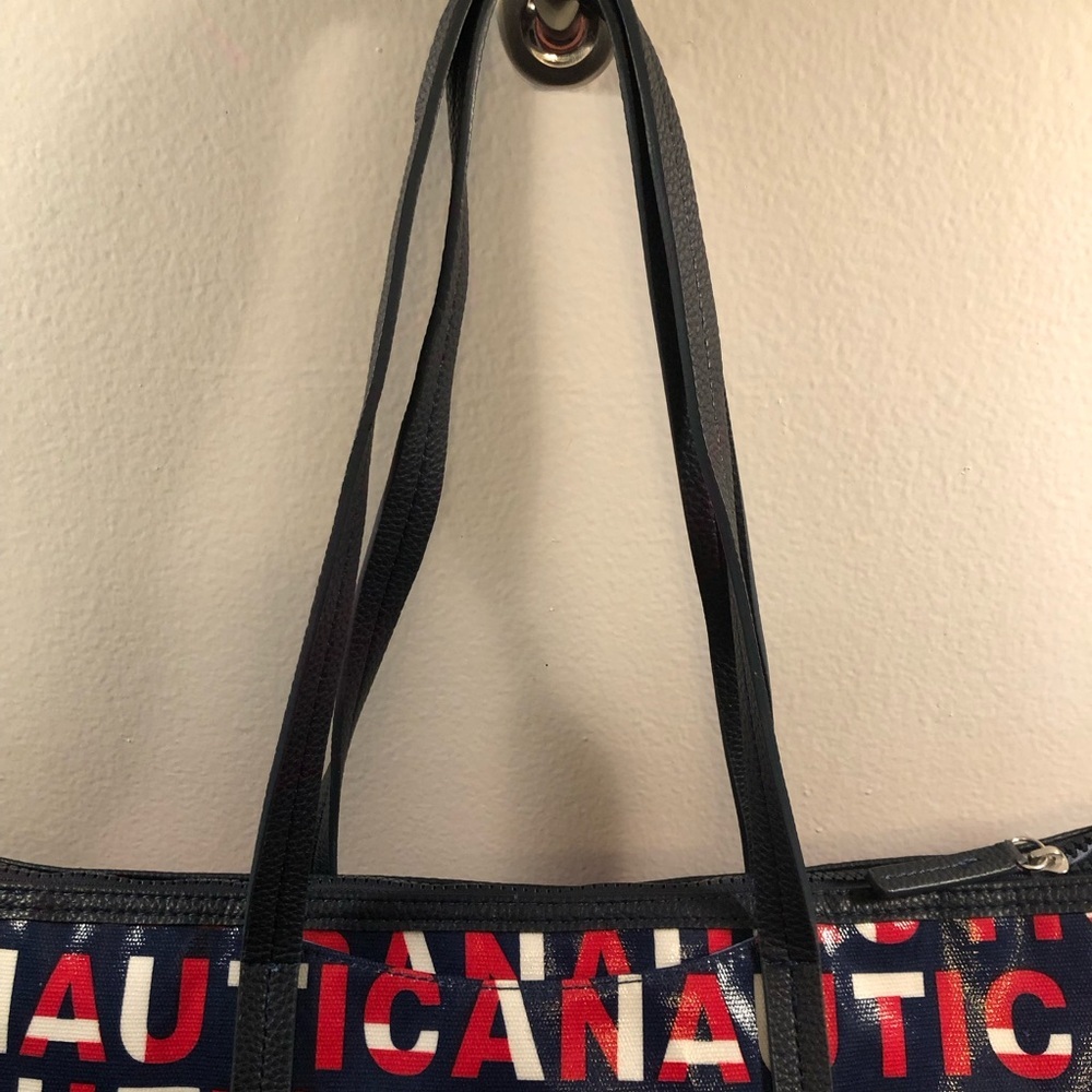 Nautica Kodi Satchel Inidgo Red White Blue Strap Bag/Tote - Picture 4 of 11